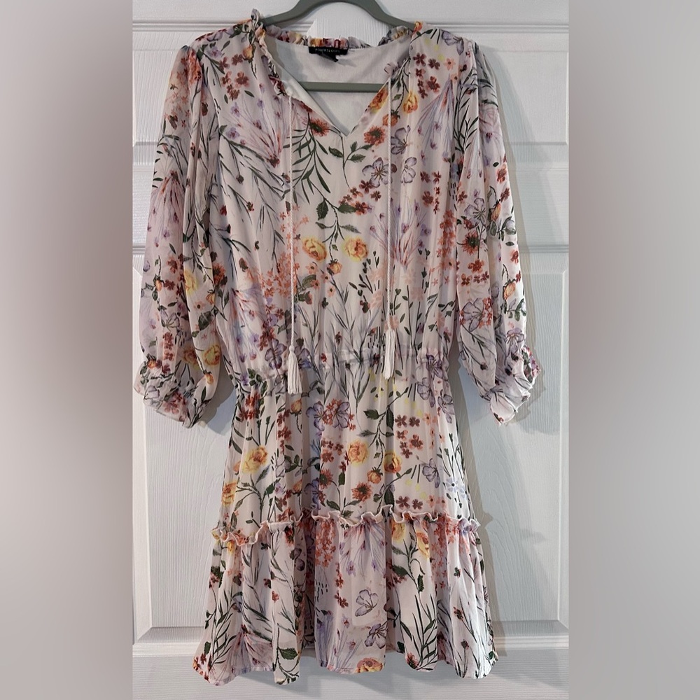 Robert Louis Multicolor Floral Mini Dress - Picture 1 of 5